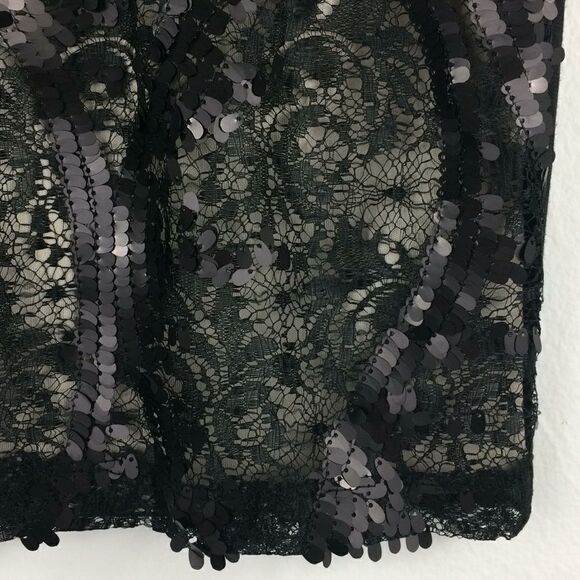 IZ Byer black jersey sequin skirt - Picture 3 of 6